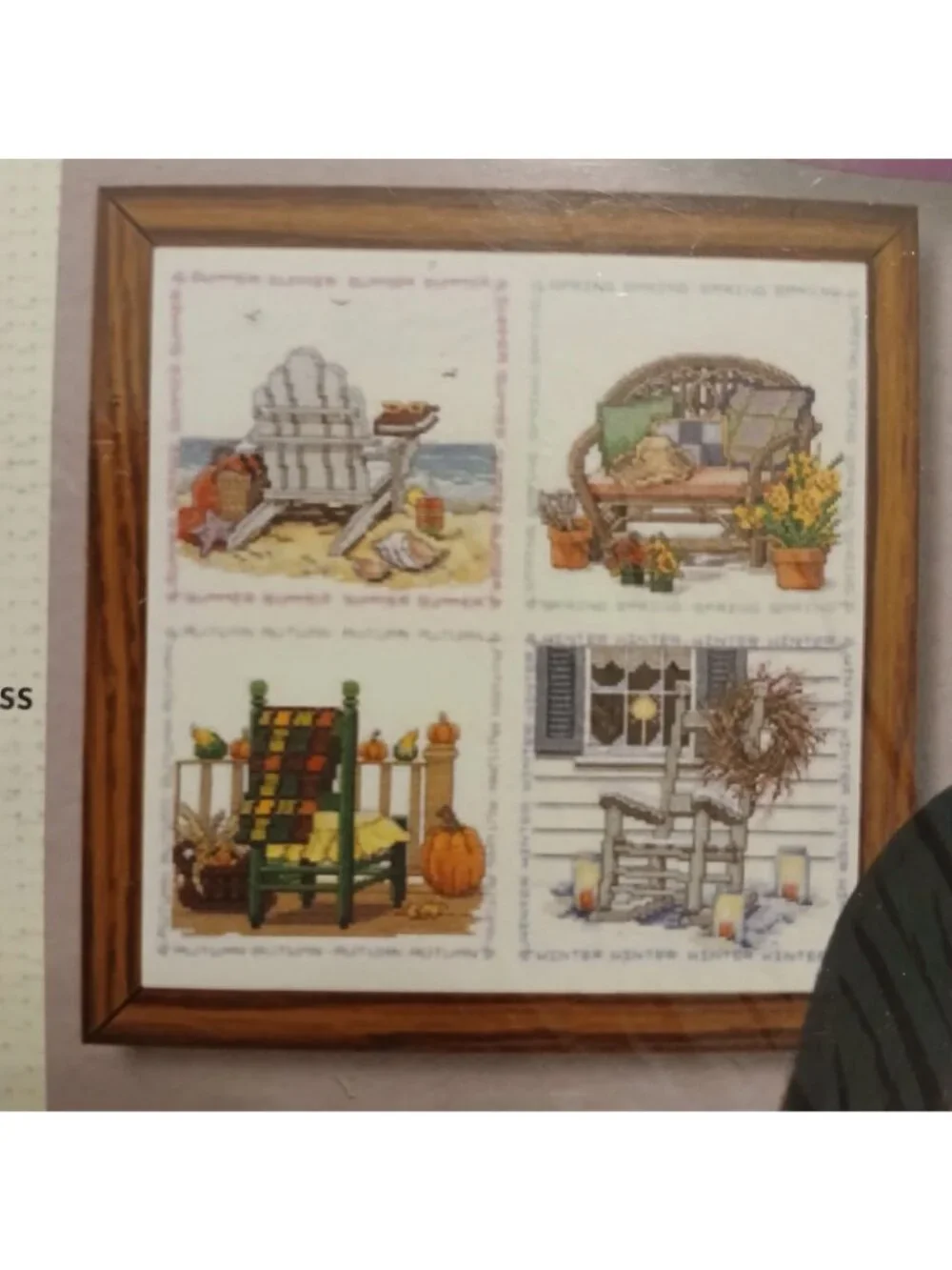 Counted Cross Stitch Kit Four Seasons Chairs 16